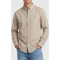 Calvin Klein Ls Solid Oxford Classic Shirt Ancient Marble Size: XXL | Casual Shirts Outlet | Heren | Beige