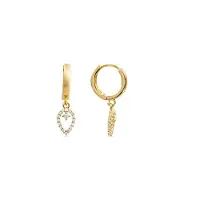 Luxenter Oorbellen 'Sarath' wit