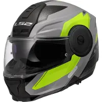LS2 LS2FF902ScopeIIDuriaGrijsH-VisGeel06Systeemhelm Maat XL