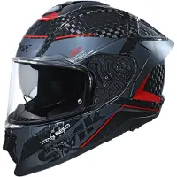 SMK-Link Titan Carbon Nero 06 Grijs Rood Integraalhelm Maat M
