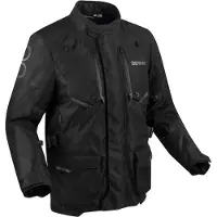 Bering Calgary, waterdichte motorfietsjas, textiel, zwart, maat L