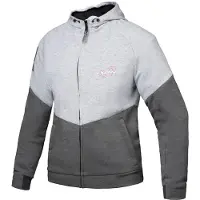 Ixon Touchdown L Grijs Zilver Fuchsia Dames Textiele Motorjas Maat 3XL