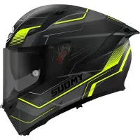 Suomy Speedstar 2 Visual, integraalhelm ,Mat Zwart/Donkergrijs/Neon-Geel ,L