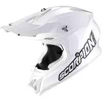Scorpion VX-16 Evo Air Solid Wit-Wit Crosshelm Maat L