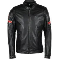 Helstons Elron Leren Rag Jas Zwart Maat 2XL