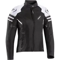 Ixon Ilana Evo Zwart Wit Grijs Dames Textiele Motorjas Maat XL