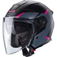 Caberg Flyon II Boss jethelm Mat/Zwart/Grijs/Pink XS, Dames