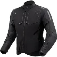 Rebelhorn Hiker 4, waterdichte motorfietsjas van textiel, zwart, maat M