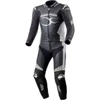 MUGENRACE Impegnato Zwart Wit Geperforeerd 2-Delig Motorpak Maat 48