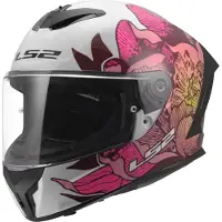 LS2 FF820 Rapid III helm, wit/roze, maat S (55/56)