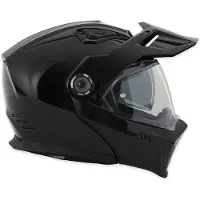 Simpson Journey Solid Zwart Metal Adventure Systeemhelm Maat M