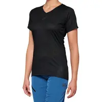 100% Airmatic Black Dames fietsshirt met korte mouwen