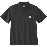 Carhartt Polo Men Midweight S/S Pocket Black-S