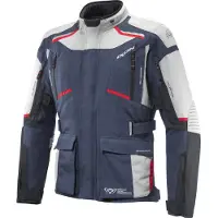 Ixon Midgard Grege Marineblauw Zwart Waterdichte Textiele Motorjas Maat M
