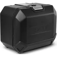 Shad Zijkoffer Terra Aluminium 47L Zwart, rechts bruin