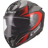 LS2 FF817 Challenger II Viper, integraalhelm ,zwart/grijs/rood ,M