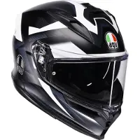 AGV K7 Glimpse helm, mat zwart/wit, maat L (59/60)