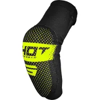 Shot Race Gear Airlight Black / Neon Yellow Adult Elbow Pads || Maat: M/L