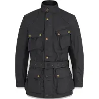 Belstaff Trialmaster Zwarte Gewaxte Jas Maat 4XL