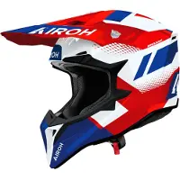 Airoh Wraaap Vision, motorcrosshelm ,Rood/Wit/Blauw ,XL