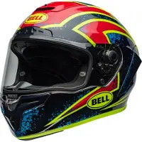 Bell Race Star DLX Flex Xenon Glanzend Blauw Retina Integraalhelm Maat XL