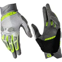 Leatt X-Flow 5.5 Short, handschoenen ,Grijs/Zwart/Neon-Geel ,3XL