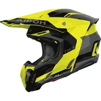 Airoh Twist 3 Fancy, motorcrosshelm ,Neon-Geel/Grijs/Zwart ,L