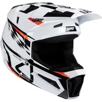 Leatt 3.5 Checkered Junior Motocrosshelm met bril Maat