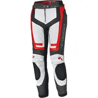 Held Rocket 3.0 Dames Wit Rood Leren Motorbroek Maat 38
