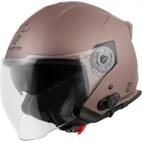 Bogotto H586 BT Solid Mat Bruin Bluetooth Jethelm Maat L