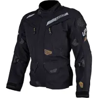 Leatt ADV DriTour 7.5 Stealth Zwart Grijs Waterdichte Textieljas Maat 3XL