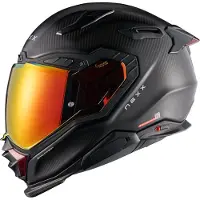 NEXX X.WST 3 Zero Pro Integraalhelm Mat/Koolstof/Rood XL, unisex zwart