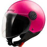 LS2 OF558 Sphere Lux II Solid Fluo Roze Jethelm Maat M