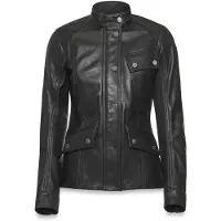 Belstaff Penrith Dames Zwarte Leren Jas Maat L