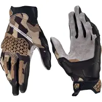 Leatt ADV X-Flow 7.5 Kort Woestijn Lichtbruin Zwarte Handschoenen Maat L