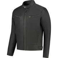 Rusty Stitches Dorian motorjas, leer, zwart, maat M