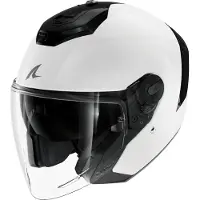 Shark RS Jet Blank Wit Zwart Jethelm Maat S
