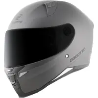 Bogotto FF110B Solid Zilver Integraalhelm Maat S