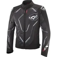 Ixon Demoniak Zwart Wit Textiele Motorjas Maat S