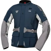IXS Venture-GTX 1.0 Waterdichte Blauw Grijs Textiele Motorjas Maat L