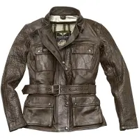 Black-Cafe London Madrid Dames motorfiets lederen jas