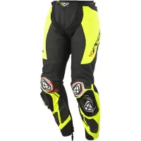 Ixon Vortex 3 PT Zwart Bright Geel Leren Motorbroek Maat M