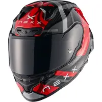 NEXX X.R3R Swirl Carbon Rood Integraalhelm Maat M