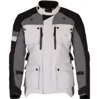 Merlin Solitude D3O motorfiets textieljas, zwart/wit/grijs, maat L