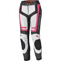 Held Rocket 3.0 Dames Wit Roze Zwart Leren Motorbroek Maat 40