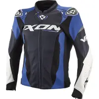 Ixon Vortex 3 JKT Blauw Wit Leren Motorjas Maat M