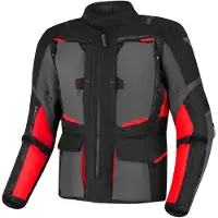SHIMA Hero 2.0 Waterproof Zwart Rood Textiele Motorjas Maat 6XL
