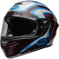 Bell Race Star DLX Flex Xenon Glanzend Blauw Retina Integraalhelm Maat M