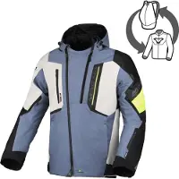 Sonstiges Macna Angle 2.0 waterdichte motorfietstextiljas, grijs/geel, maat XL