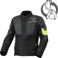 Macna Flexodus NightEye waterdichte motorfiets textieljas Maat